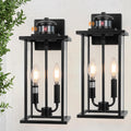 SIAFAVOI Large Motion Sensor Outdoor Sconce 2-Pack, Outdoor Wall Mount Fixtures