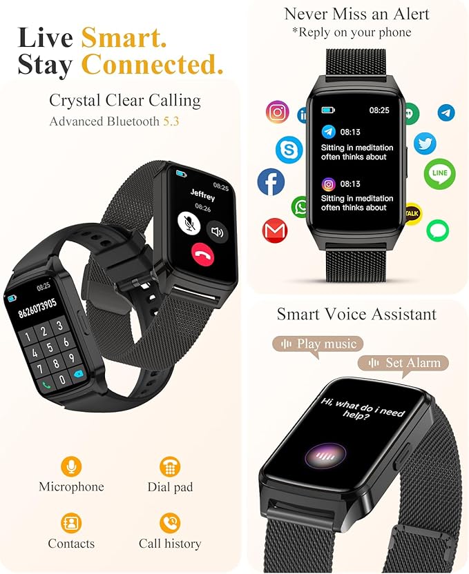 ChronArk Fitness Tracker Watch for Women Men, Step Counter Compatible