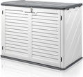 VINGLI Upgraded 31.5 Cu.ft Plastic Outdoor Storage Shed White