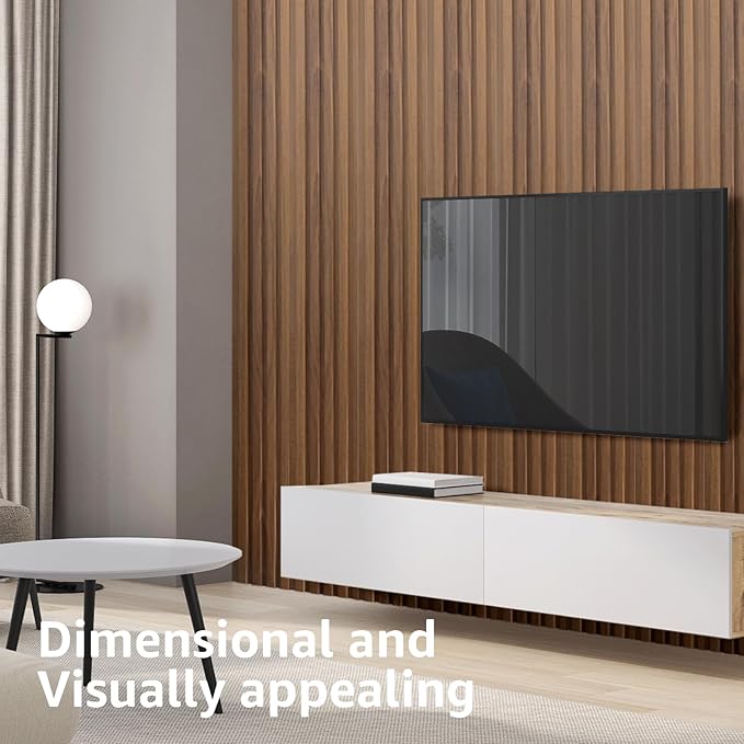 Art3d Slat Wall Panels, WPC Soundproof 3D Wall Paneling (8-Pack)