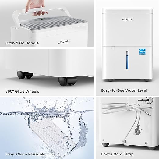 Waykar 2000 Sq. Ft. Energy Star 2025 Dehumidifier