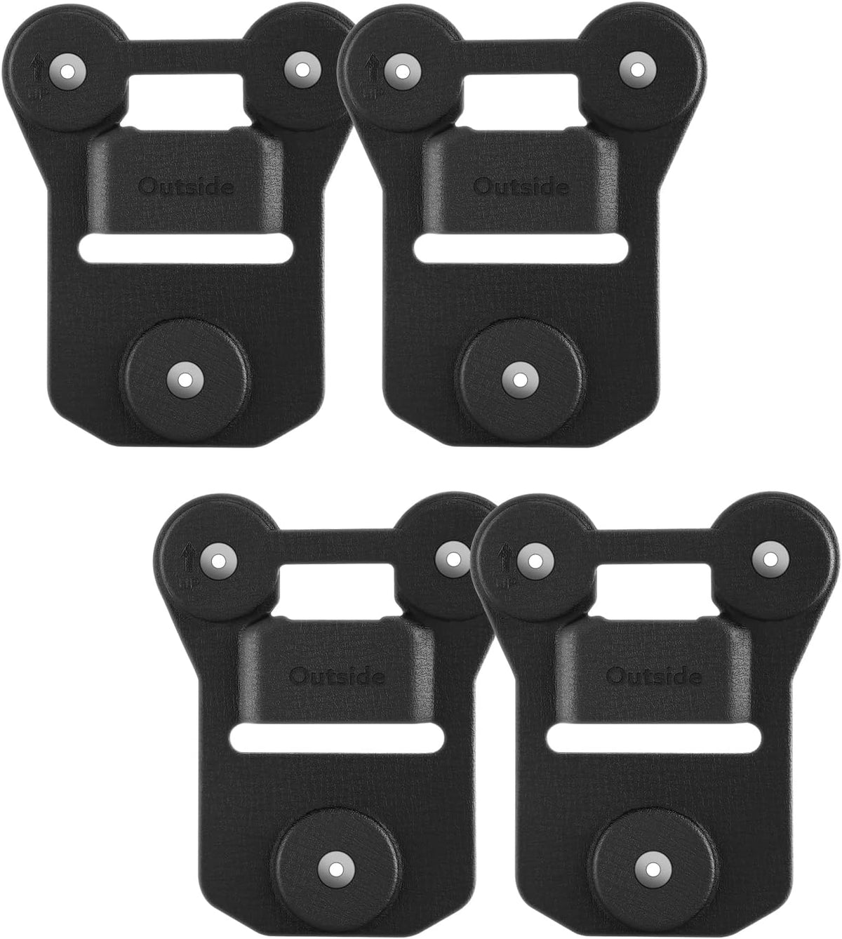 BOBLOV 2-Pack Body Camera Magnet Mount,6-Magnet Universal Suction Back Clip