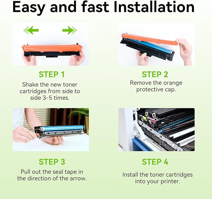 swiss toner 210X Toner Cartridges 4 Pack