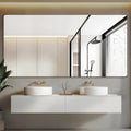 Mirrorons 72 x 36 Frameless Bathroom Mirror, Rounded Corner Bathroom Vanity