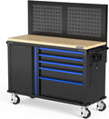 WORKPRO 52" x 20" Rolling Tool Chest with Pegboard, 5-Drawer & 1-Door