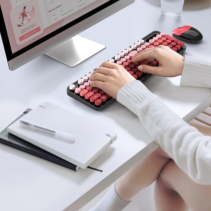 MOFII Wireless Keyboard and Mouse Combo, Full Size 2.4G Plug and Play