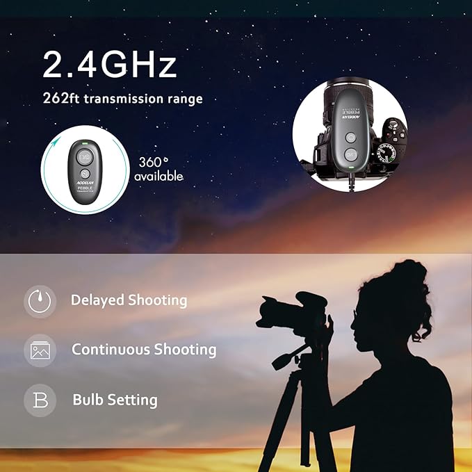 AODELAN Wireless Shutter Release Remote Control