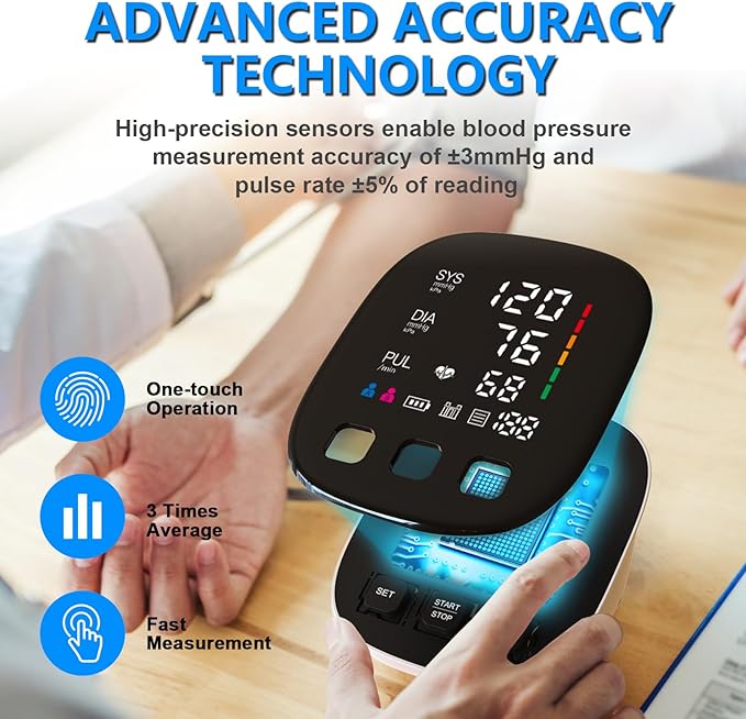 Blood Pressure Monitor, Automatic Upper Arm Blood Pressure Monitors