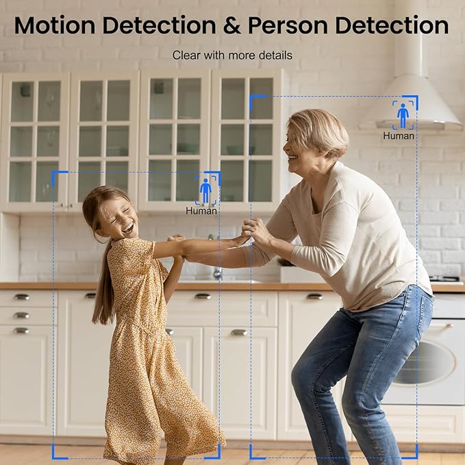 INFIYA 360 Cameras for Home Security-Indoor Camera Monitoring Baby/Nanny (4Pack)