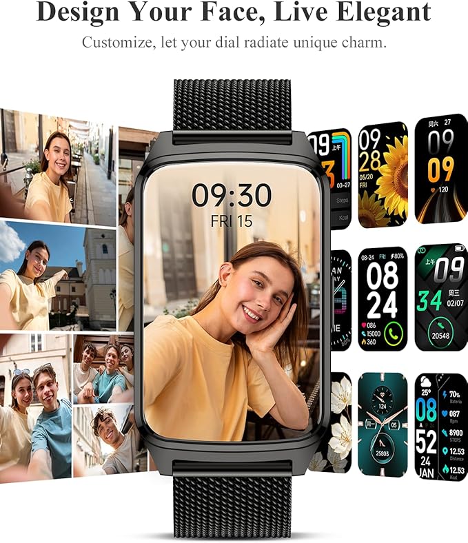 ChronArk Fitness Tracker Watch for Women Men, Step Counter Compatible