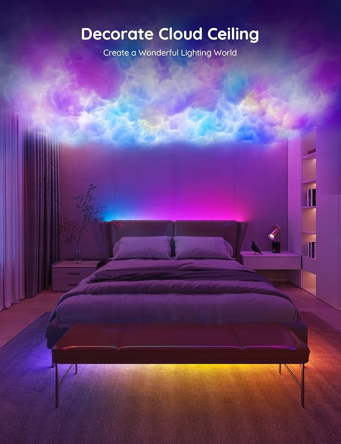Govee Smart RGBIC LED Strip Lights 65.6ft, Alexa LED Light Strip Work