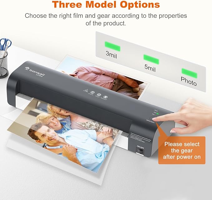 Bonsaii Laminator, 13 Inch 7-in-1 Thermal Laminator Machine