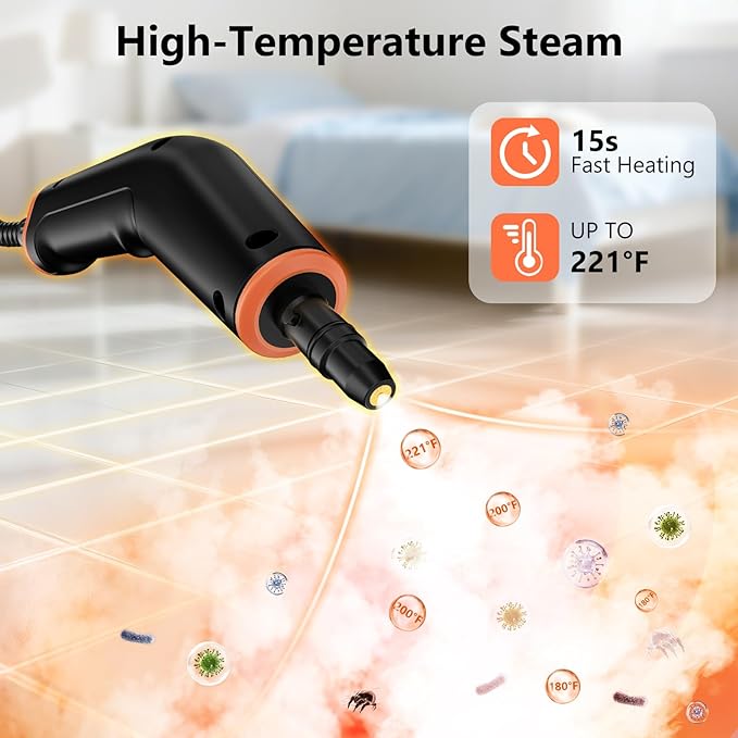Steam Cleaner, Portable Steamer (16pcs)