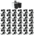 3-H Broom Holder Wall Mount 30 Pack, Stainless Steel Mop Hanger with Screws