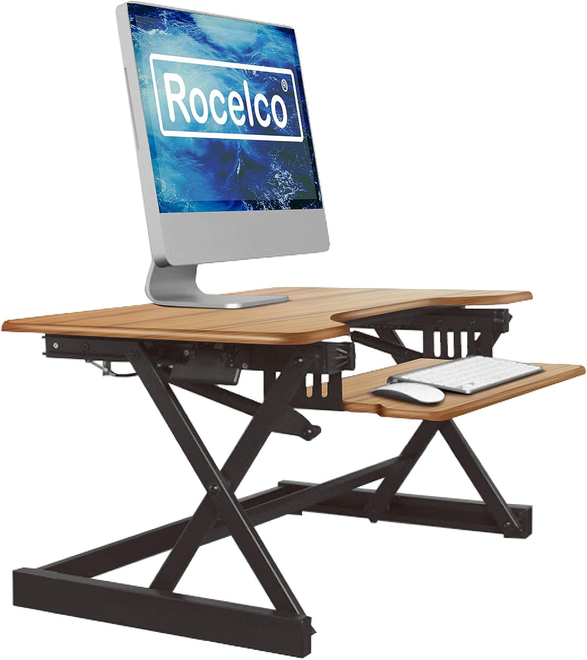 Rocelco 32" Height Adjustable Standing Desk Converter