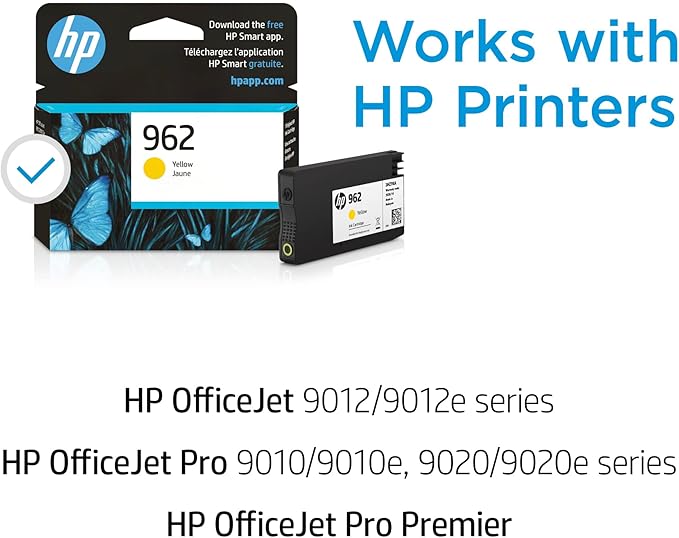 HP 962 Yellow Ink Cartridge | Works
