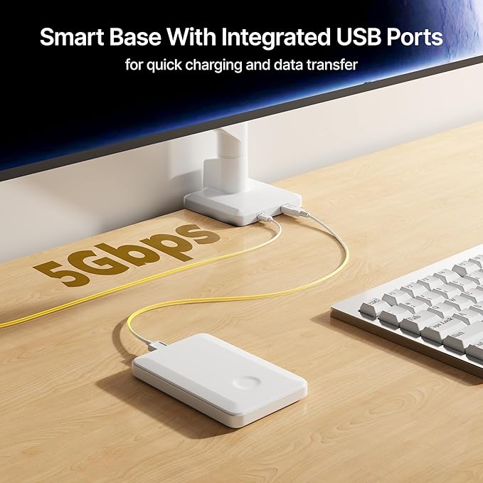 monTEK Single Monitor Arm with USB