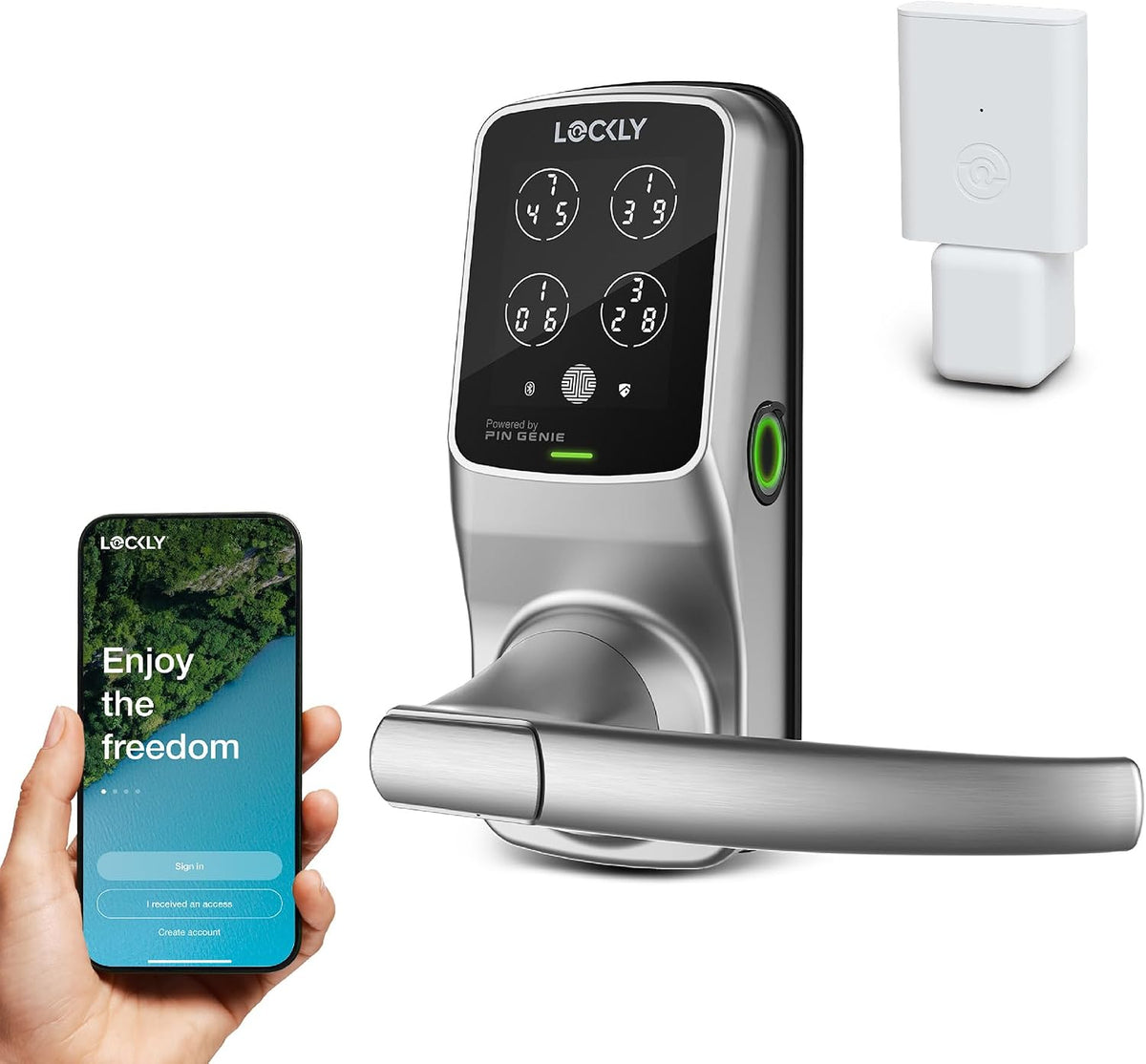 Lockly Secure Pro Wi-Fi Smart Lock with Handle