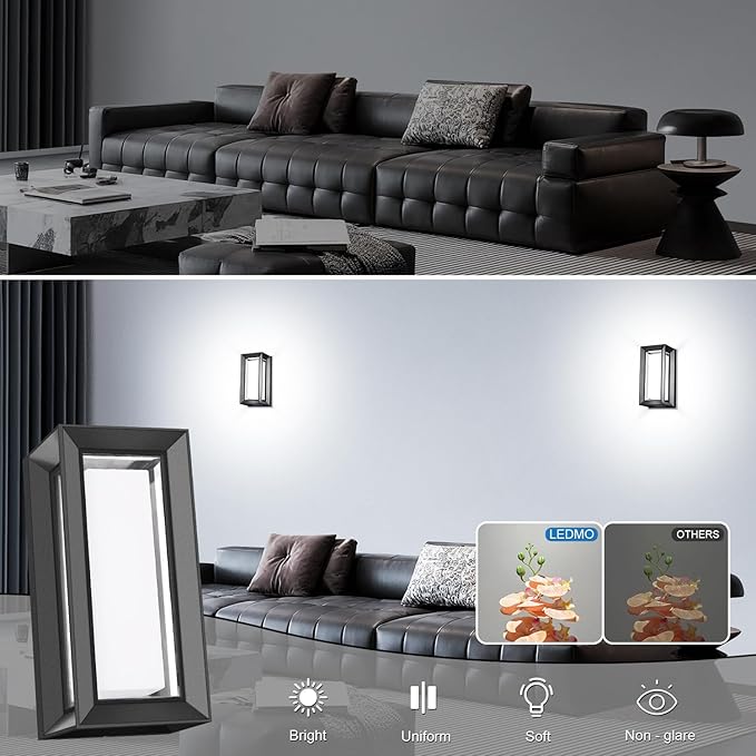 ledmo Outdoor Wall Lights Fixture (6 Pack)