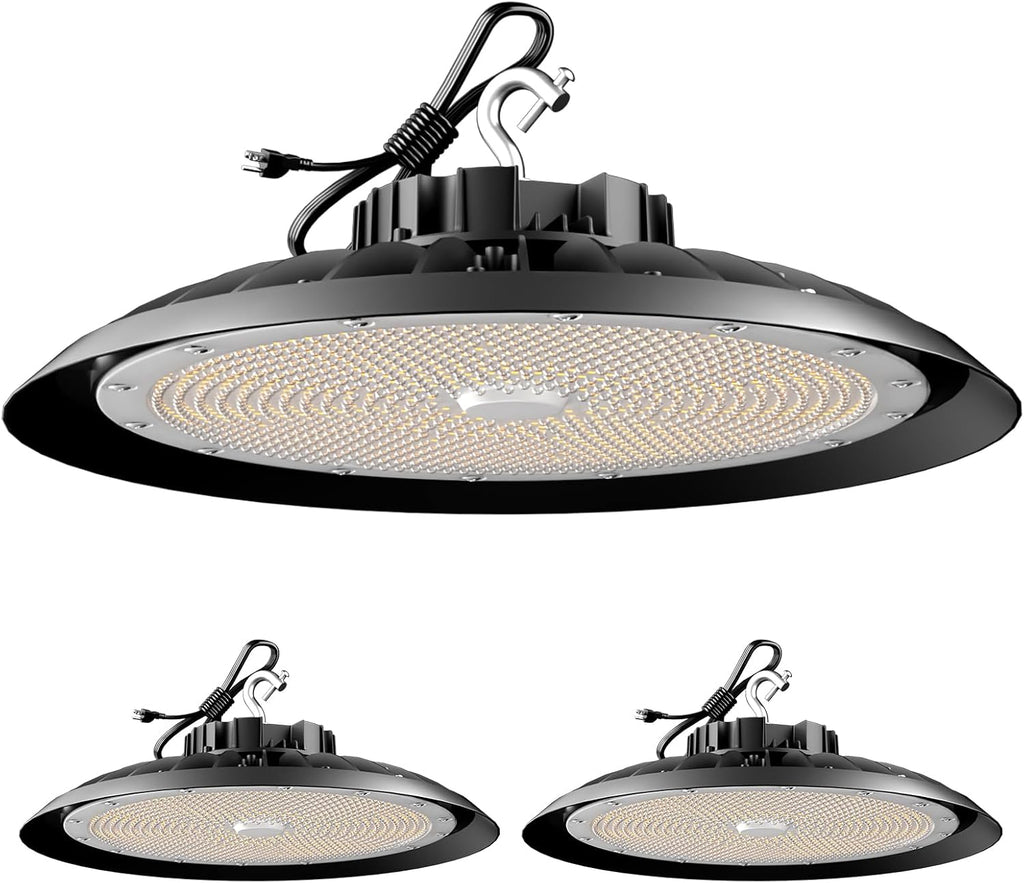 ACOHOOK 2Pack 600W UFO LED High Bay Light 5000K Daylight, 000 Lumens Super