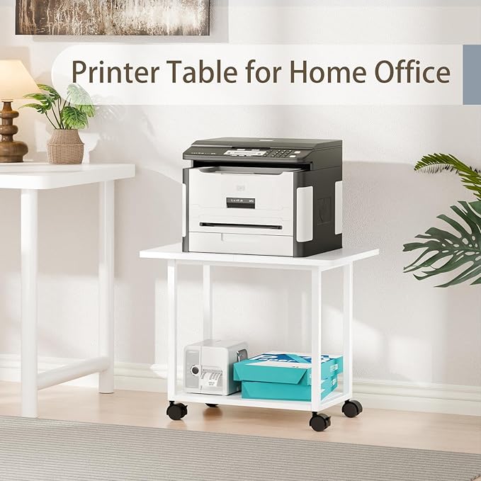 MARTY 22"x15.75" Large Under Desk Printer Stand