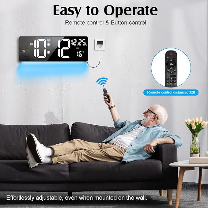 Xflyee 16.5" Digital Clock Large Display