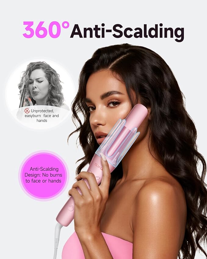 TSUYAGLA Automatic Curling Iron, 1 1/4 Hair Curler