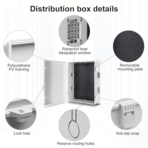 Namunanee Outdoor Electrical Junction Box, ABS Water Resistant Enclosure