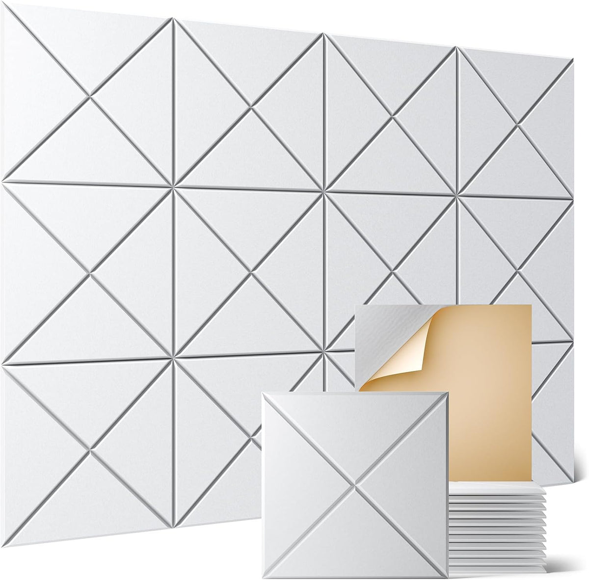 Sonicism 12 Pack X-Lined Acoustic Panels