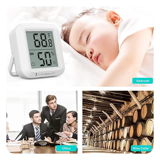THIRDREALITY Zigbee Temperature and Humidity Sensor 2 Pack, Digital LCD Display