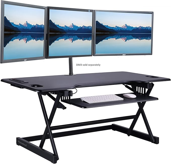 Rocelco 46" Height Adjustable Standing Desk Converter
