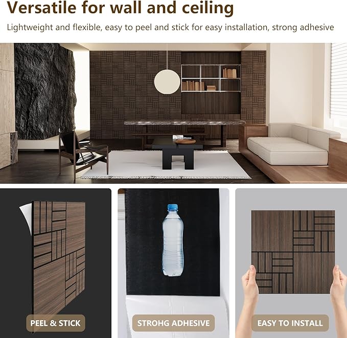 ARMURO 4 Packs Acoustic Wall Panels