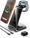 Intoval Aluminum 3 in 1 Wireless Charging Station