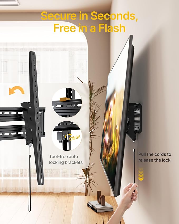 monTEK 15°Full Tilting TV Wall Mount