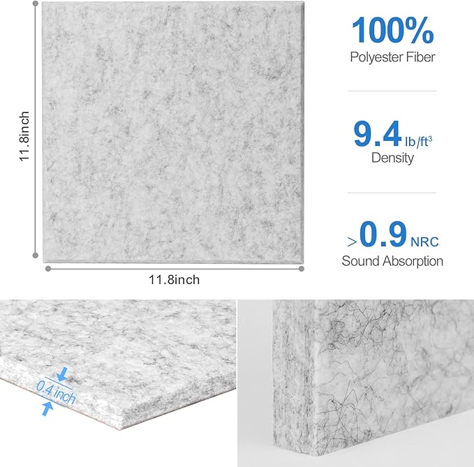 Sonicism 22 Pack Acoustic Wall Panels