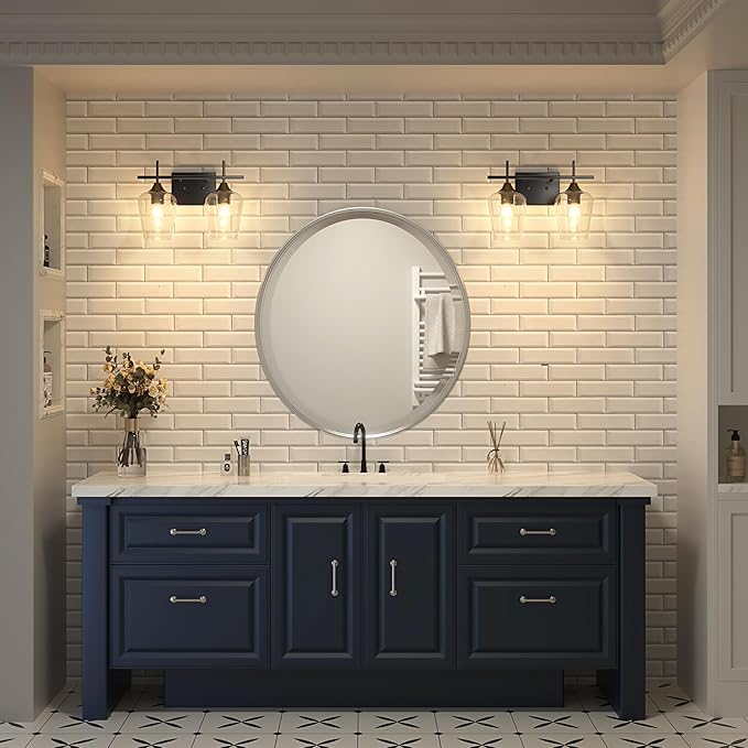VONLUCE Bathroom Vanity Light, 2 Light Bathroom Light Fixture Over Mirror