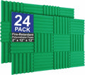 Foam Factory Inc 24 Pack Color Acoustic Foam Panel Studio Soundproofing Wedge