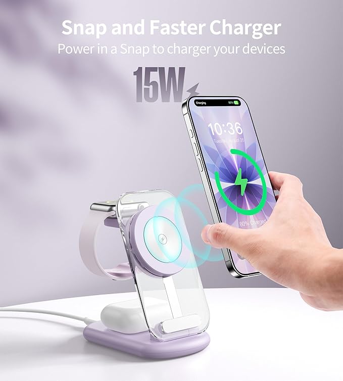 3 in 1 Magnetic Wireless Charging Station