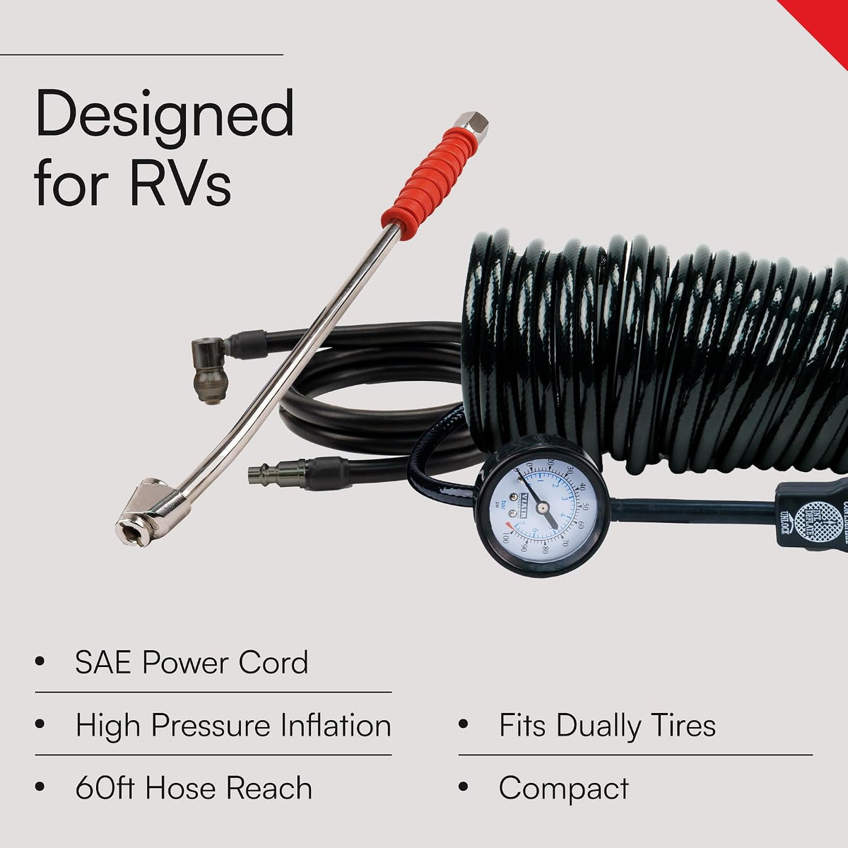 VIAIR 400P-RV EF 12V Portable Air Compressor Kit, 150 PSI for RV Tires