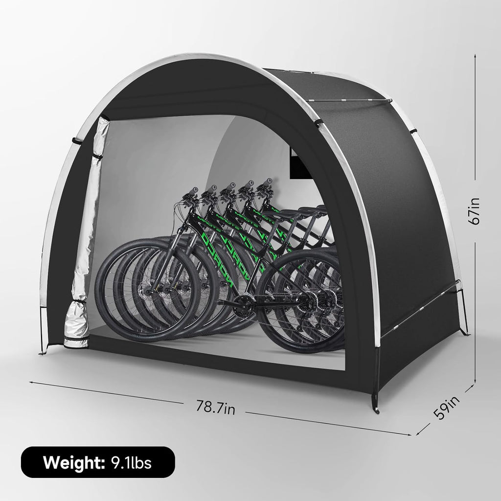 bike storage tent, pu5000 waterproof outdoor shed for, package contents