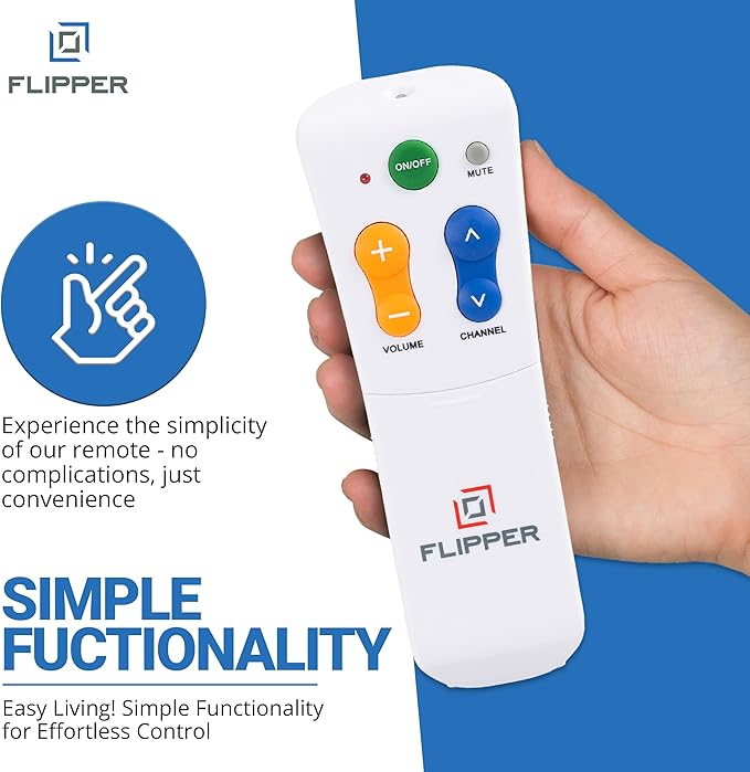 Flipper Big Button Universal TV Remote