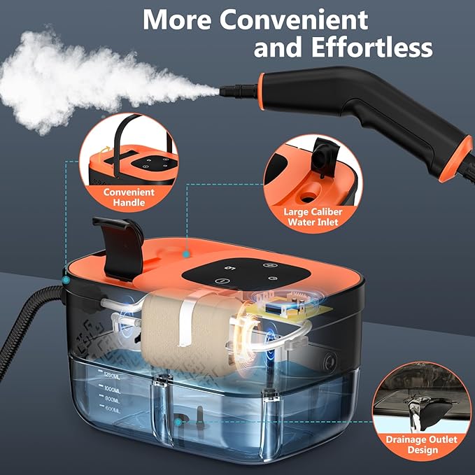 Steam Cleaner, Portable Steamer (16pcs)