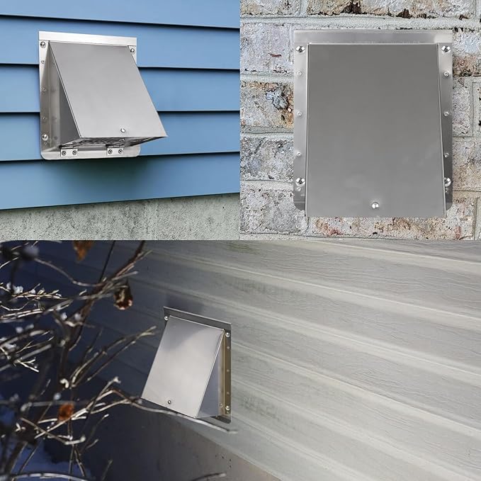 Dryer Vent Cover Outdoor 4 Inch, Dryer Vent Cover Outside, Exterior Hooded Wall
