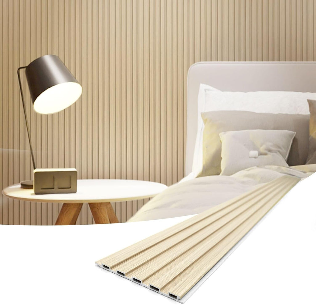 Art3d Slat Wall Panels, WPC Soundproof 3D Wall Paneling (8-Pack)