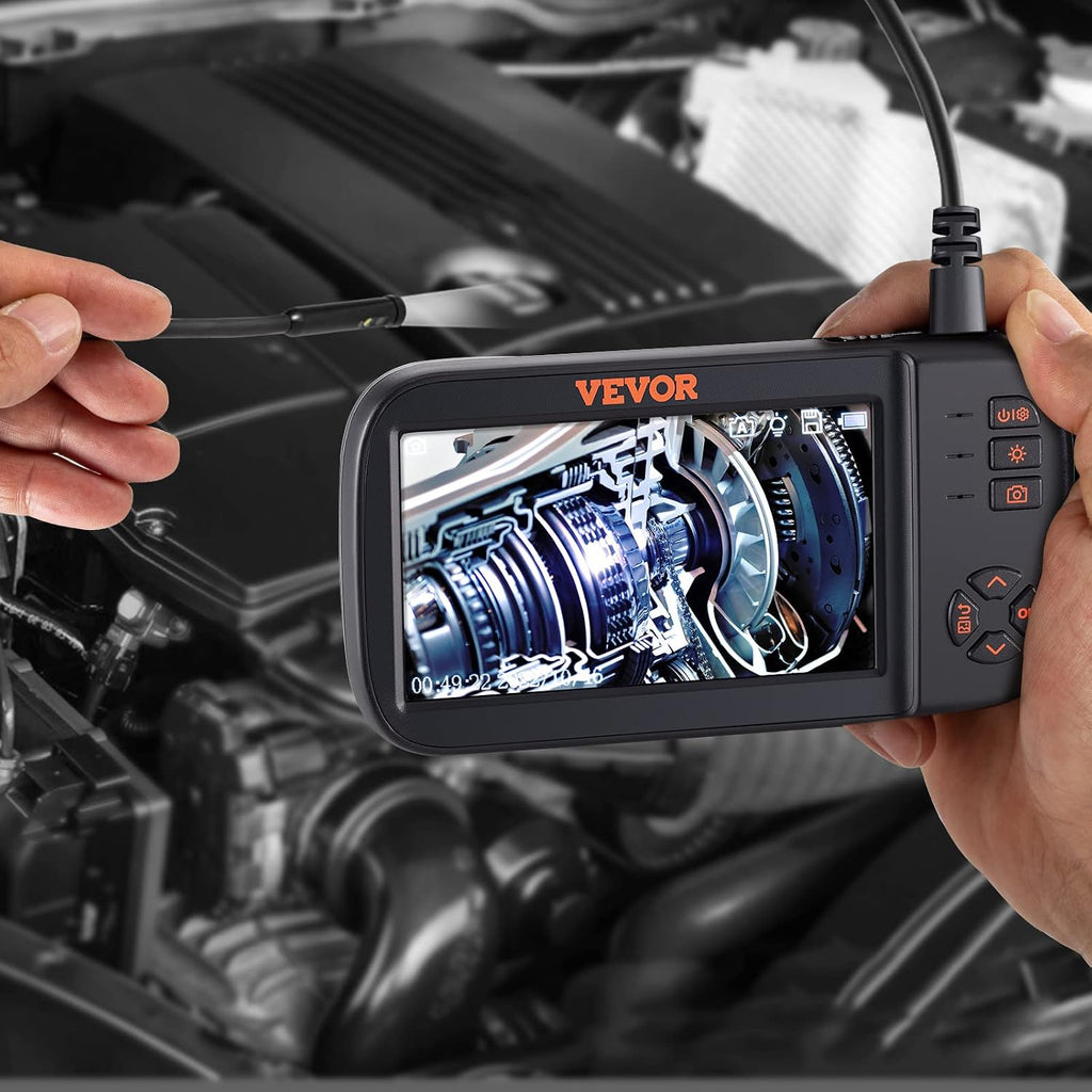vevor triple lens endoscope camera, 4.5" ips screen, view 9