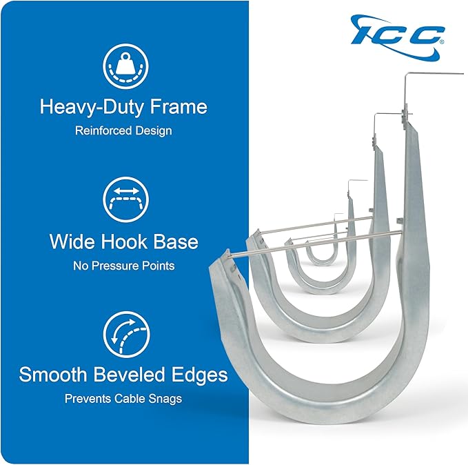 ICC Ceiling Mount J Hook 4” (25-Pack)