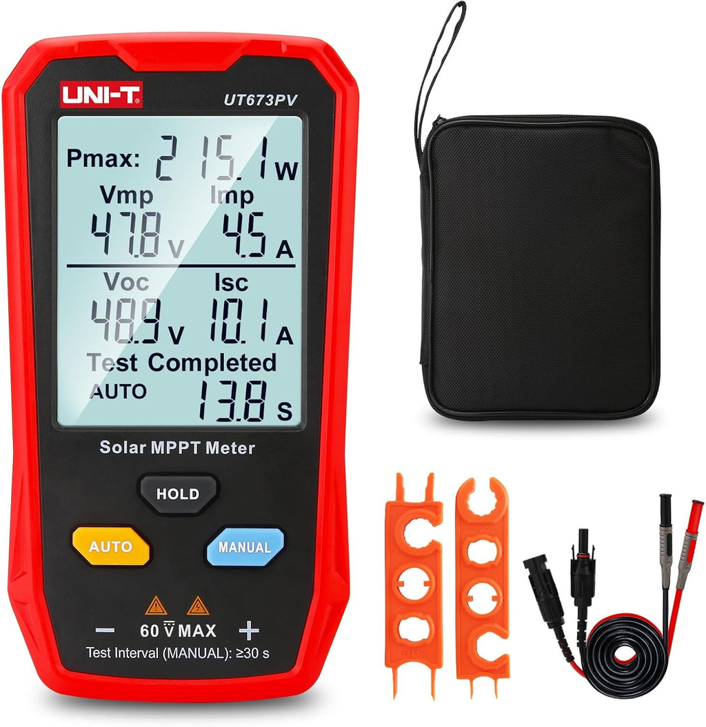 UNI-T UT673PV Solar Panel Tester, Solar MPPT Meter, 800W Photovoltaic Module