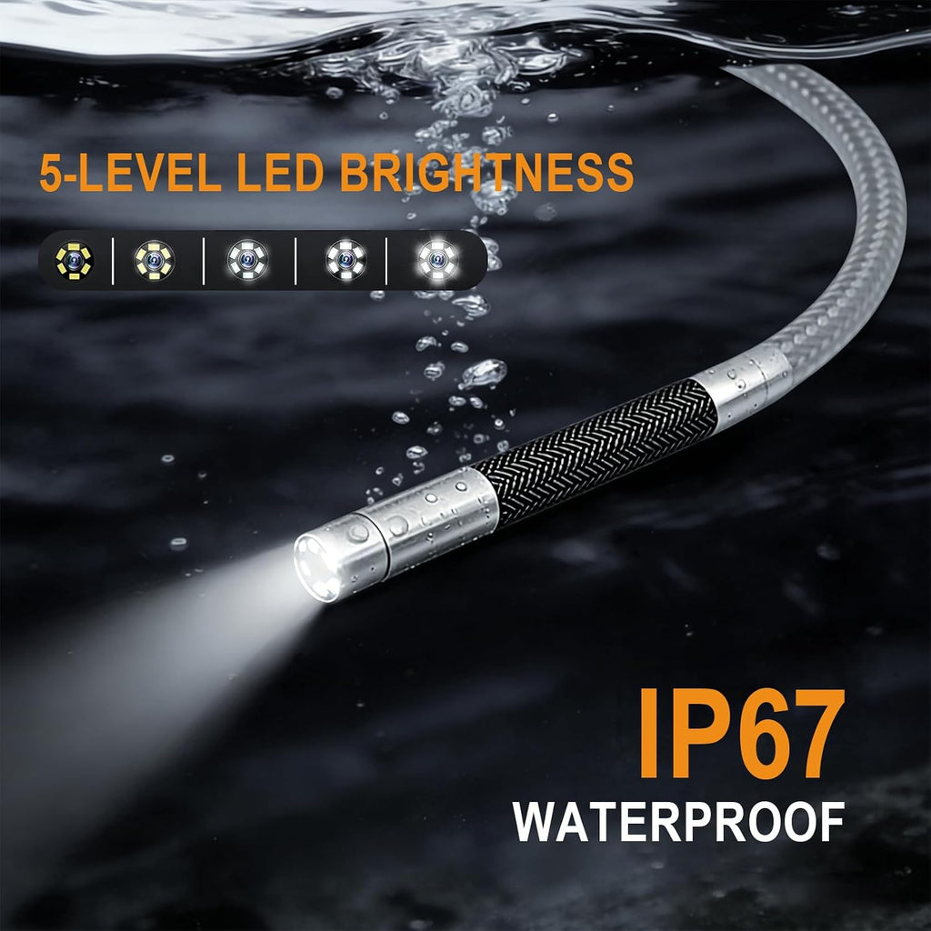 3.9mm 4-way articulating borescope with light, 5" ips, package contents