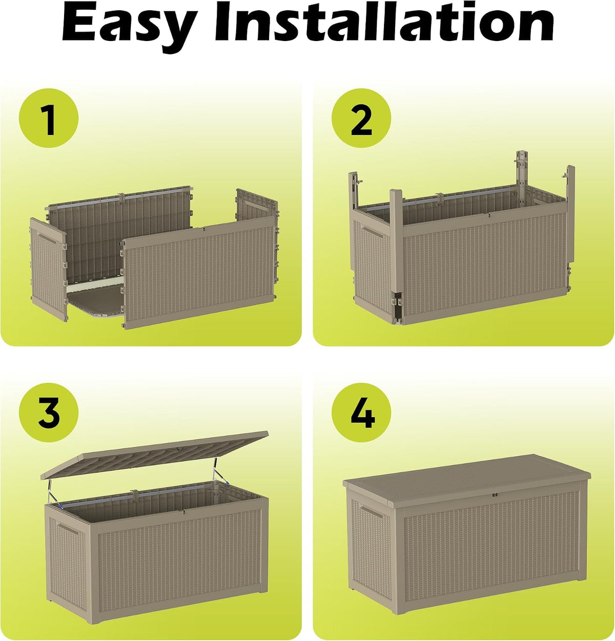 rojik 340 gallon deck box outdoor waterproof,weatherproof outdoor on a desk or shelf