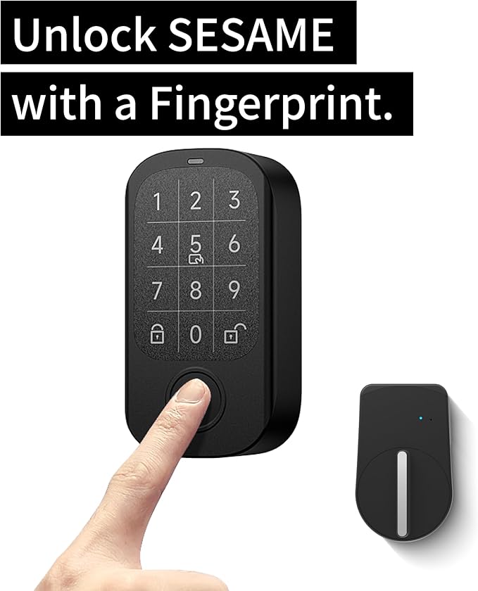 CANDY HOUSE Sesame Touch Pro, Smart Lock, Fingerprint, NFC Card, Vacation Rental